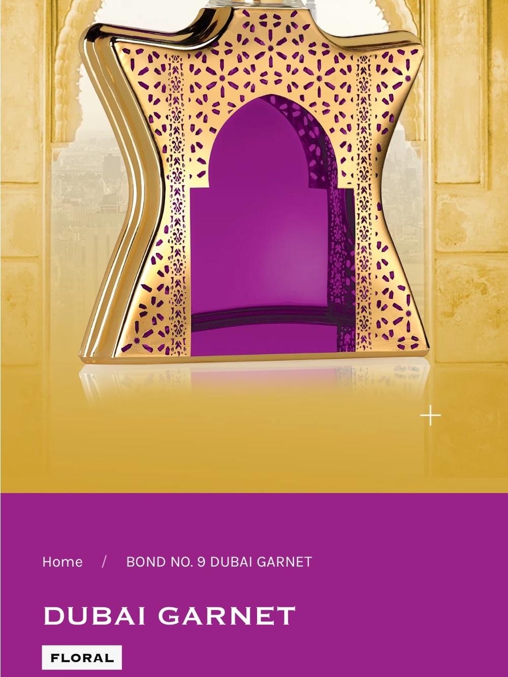 Bond No. 9 New York Dubai Garnet - Gold and Purple Bottle